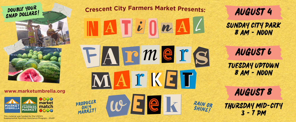 National Farmers Market Week: August 4-8