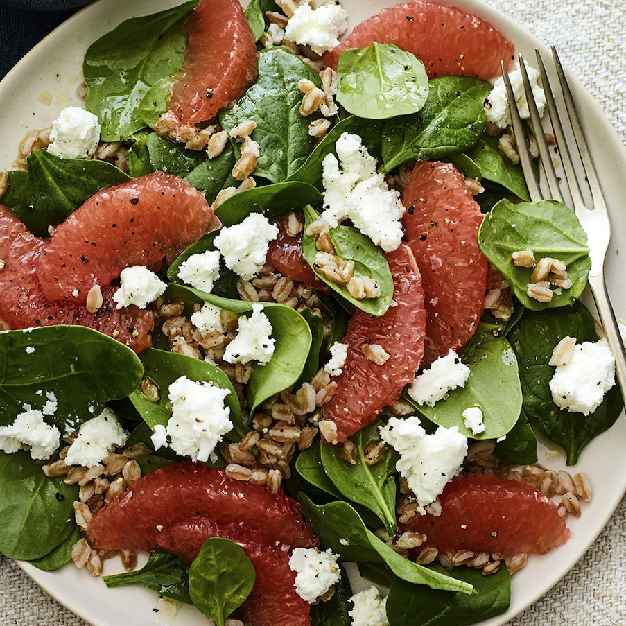 Grapefruit & Goat Cheese Salad