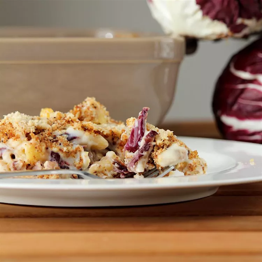 Cremini Pasta Bake with Radicchio